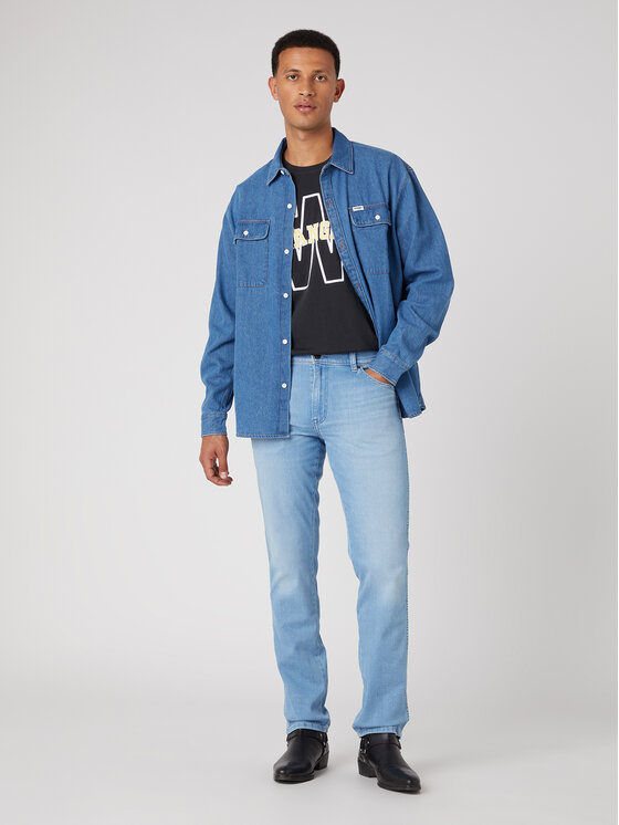 Wrangler Wrangler Jeans Texas W12SXPZ87 112330698 Blu Authentic Slim Fit