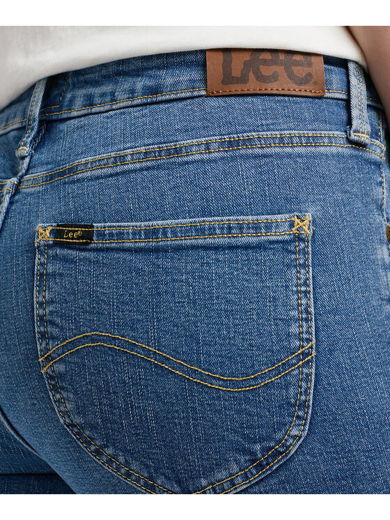 Lee Lee Jeansy 112351155 Niebieski Skinny Fit