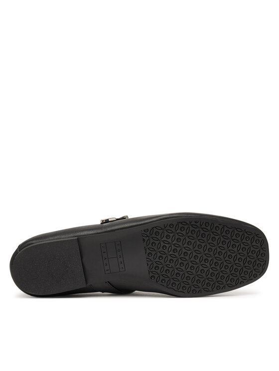 Tommy Jeans Tommy Jeans Балеринки Tjw Ballerina Nappa Leather EN0EN03043 Черен