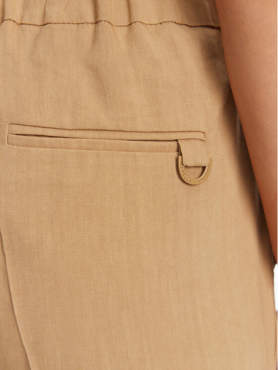 Marella Marella Spodnie materiałowe Arles 2513131065 Beżowy Slim Fit