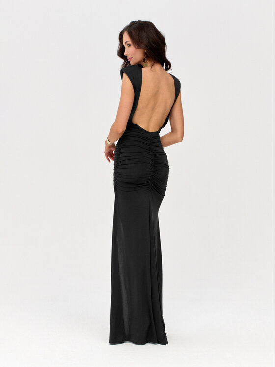 Roco Fashion Roco Fashion Sukienka wieczorowa Aurelia Czarny Slim Fit