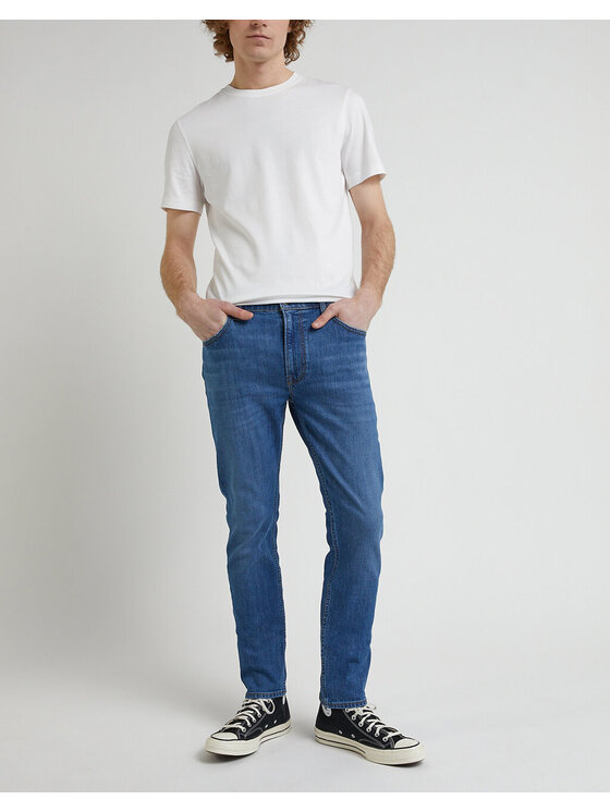 Lee Lee Jeansy RIDER Niebieski Slim Fit