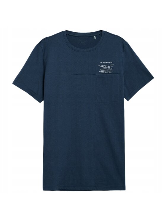 4F 4F T-Shirt TTSHM299 Niebieski Comfortable Fit