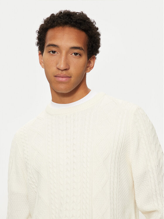 U.S. Polo Assn. U.S. Polo Assn. Sweter MUP2808 Écru Regular Fit