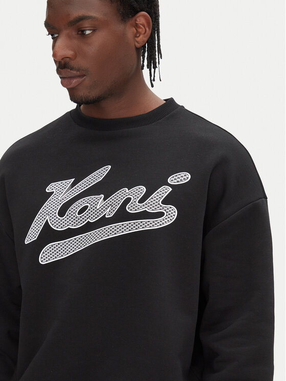Karl Kani Karl Kani Mikina Varsity Palm PD00005661 Čierna Regular Fit