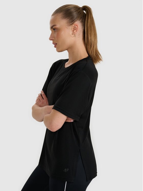 4F 4F T-Shirt 4FRAW25TTSHF3408-20S Μαύρο Oversize