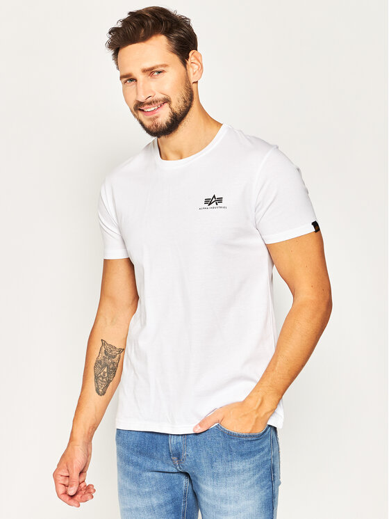 Alpha Industries Alpha Industries T-Shirt Basic 188505 Λευκό Regular Fit