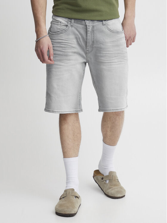 Blend Blend Džínové šortky 20713326 Šedá Slim Fit