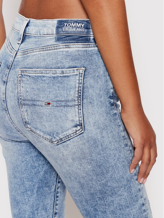 Tommy Jeans Tommy Jeans Traperice Sylvia DW0DW12388 Plava Skinny Ankle Fit