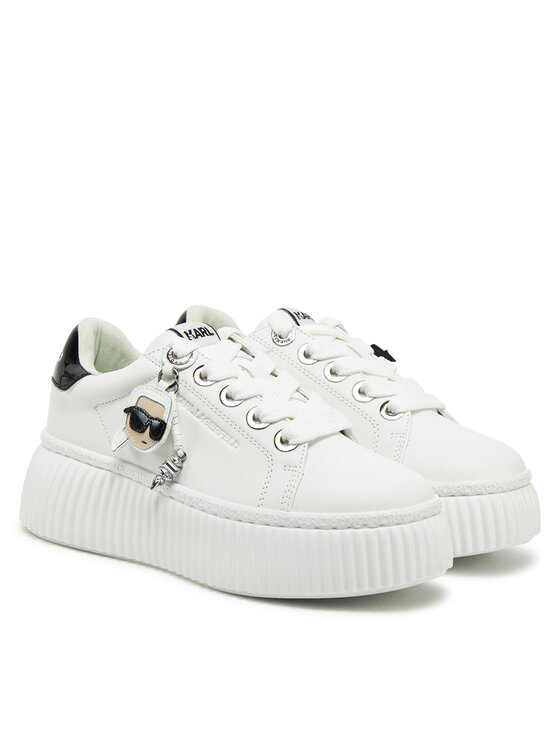 KARL LAGERFELD KARL LAGERFELD Sneakersy Kreeper Lo KL42376T Biały