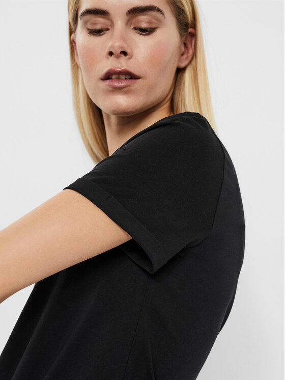 Vero Moda Vero Moda T-Shirt Paula 10243889 Černá Regular Fit