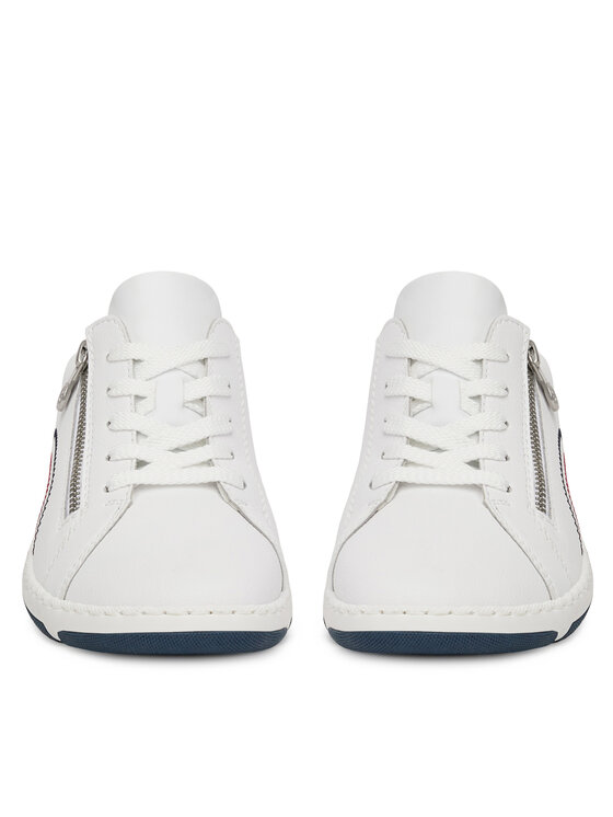 Rieker Rieker Sneakersy 42424-80 Biały