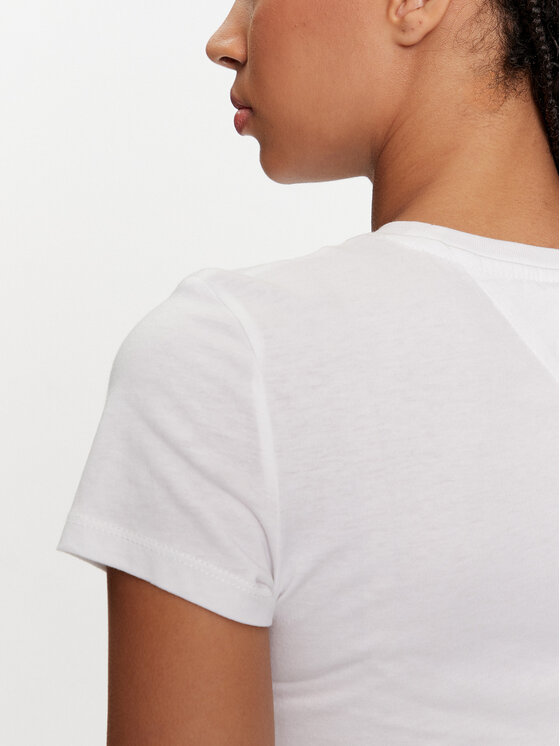 Tommy Jeans Tommy Jeans T-shirt Essential DW0DW18397 Bianco Slim Fit
