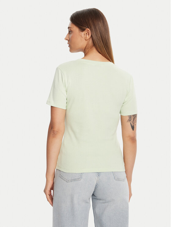 Tommy Hilfiger Tommy Hilfiger Marškinėliai New Cody WW0WW40584 Žalia Slim Fit