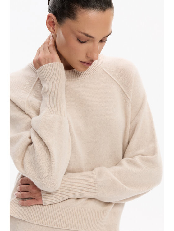 Deni Cler Milano Deni Cler Milano Sweter T-DC-S457-F5-85-12-1 Beżowy Regular Fit