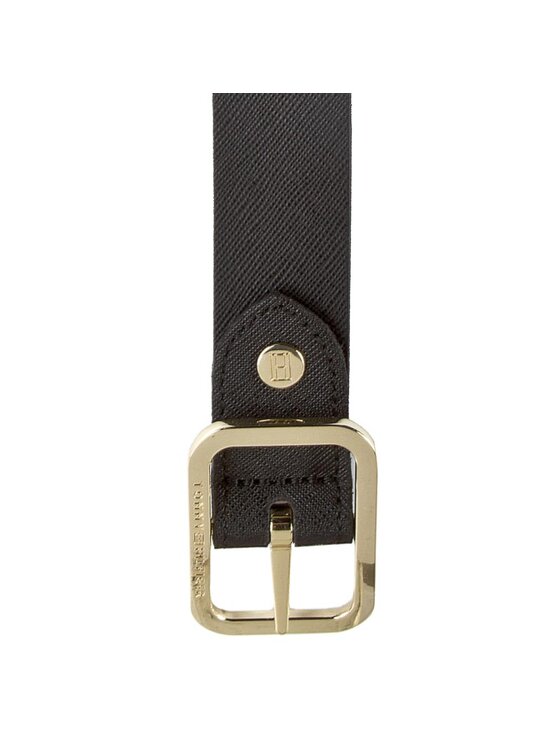 Tommy Hilfiger Tommy Hilfiger Dámsky opasok Modern Leather Belt 3.0 Rev AW0AW02987 75 Čierna