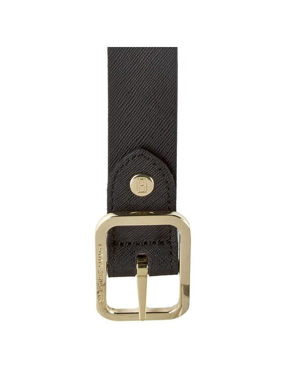 Tommy Hilfiger Tommy Hilfiger Dámský pásek Modern Leather Belt 3.0 Rev AW0AW02987 75 Černá