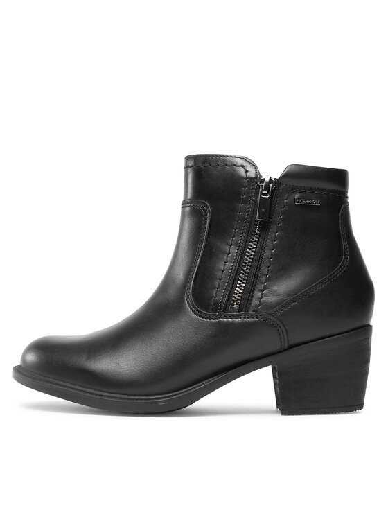 Clarks Clarks Μποτάκια Neva Zip Wp 261751994 Μαύρο