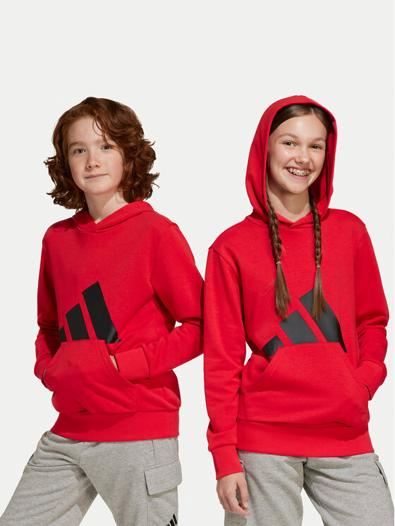 adidas adidas Mikina Essentials JE1389 Červená Regular Fit