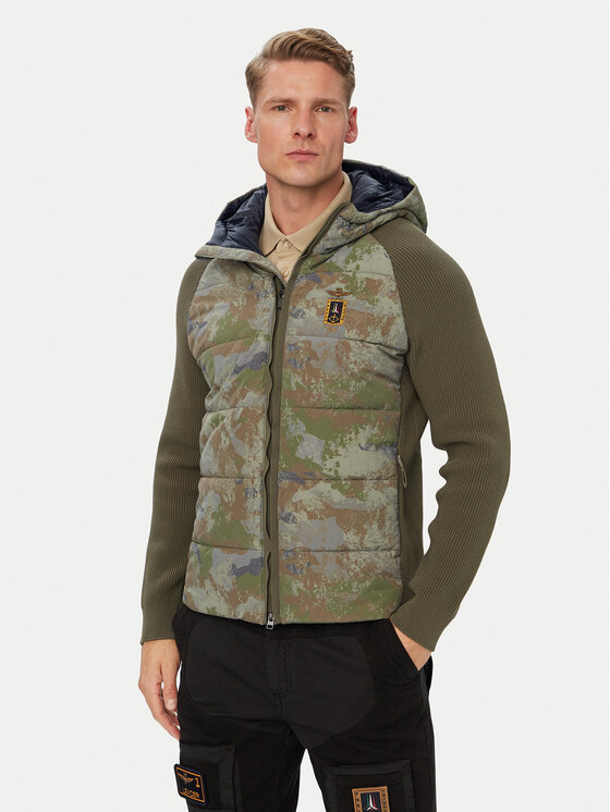 Aeronautica Militare Aeronautica Militare Prijelazna jakna 262AM1389UCL00006 Kaki Regular Fit