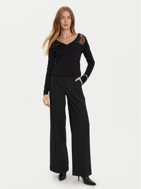 Morgan Morgan Sweter 242-MCOURSE Czarny Regular Fit