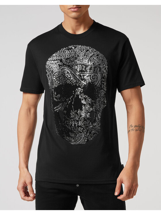 PHILIPP PLEIN PHILIPP PLEIN T-Shirt 22835 Czarny Regular Fit