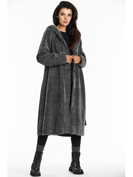 Awama Awama Kabát A682 Šedá Basic Fit