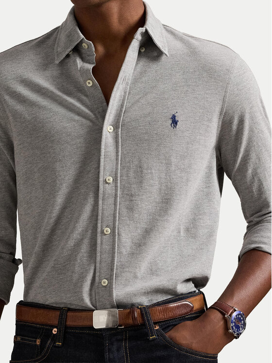 Polo Ralph Lauren Polo Ralph Lauren Košile 710654408 Šedá Regular Fit