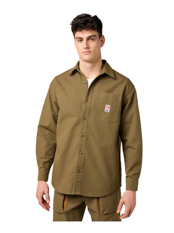 Wrangler Wrangler Koszula 112371550 Brązowy Comfort Fit