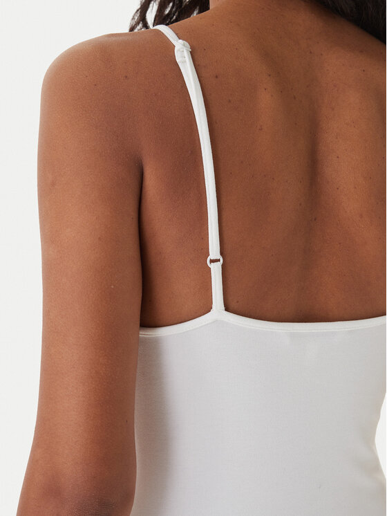 Tommy Jeans Tommy Jeans Ikdienas kleita Linear DW0DW22338 Balts Slim Fit