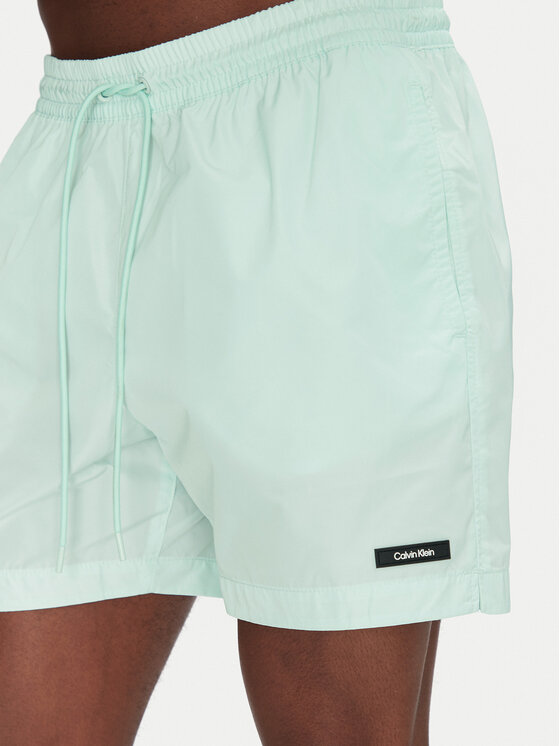 Calvin Klein Swimwear Calvin Klein Swimwear Pantaloni scurți pentru înot KM0KM01111 Verde Regular Fit