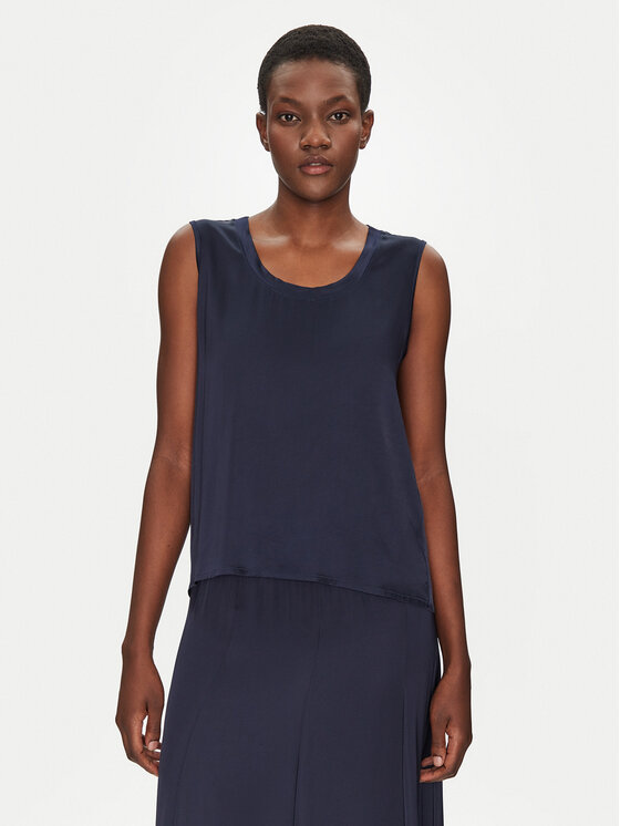 ViCOLO ViCOLO Blúz TD0006 Sötétkék Relaxed Fit