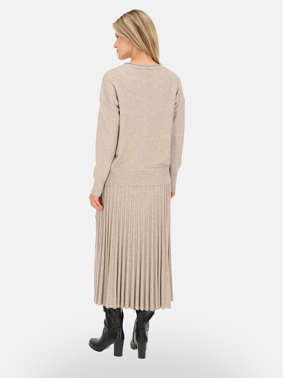 L’AF L’AF Sweter Aura Beżowy Regular Fit
