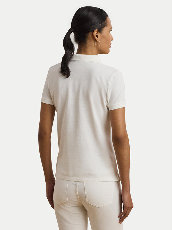 LAUREN RALPH LAUREN LAUREN RALPH LAUREN Tricou polo 200966128001 Alb Slim Fit
