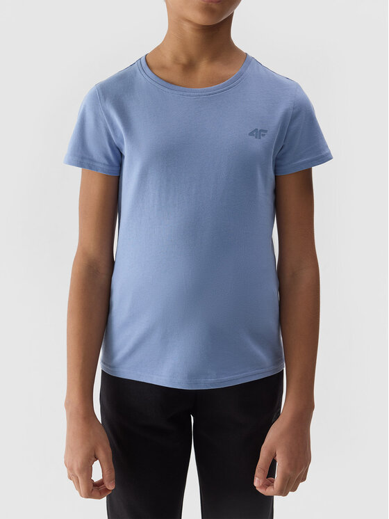 4F 4F T-shirt 4FJWSS24TTSHF1110-32S Blu scuro Regular Fit