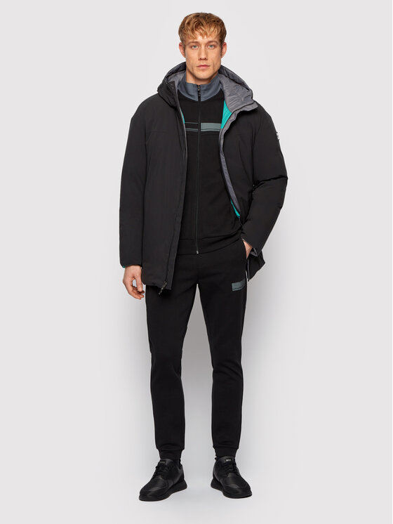 BOSS BOSS Пухено яке J_Clove 50440070 Черен Oversize