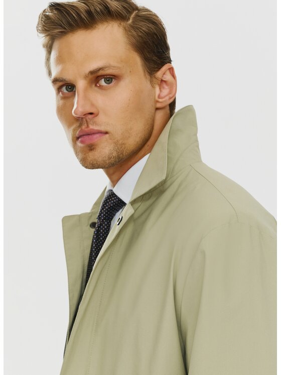 Pako Lorente Pako Lorente Płaszcz przejściowy P24SF-7X-002 Beżowy Classic Fit
