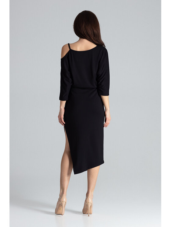 Lenitif Lenitif Vestito K479 Nero Regular Fit