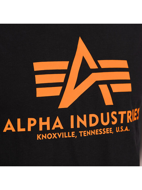 Alpha Industries Alpha Industries T-Shirt AI.100501NP-477-M Czarny Basic Fit