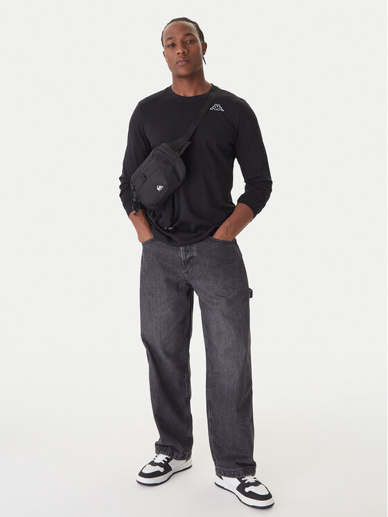 Kappa Kappa Комплект 2 блузи с дълъг ръкав Logo Saro 37216LW Черен Regular Fit