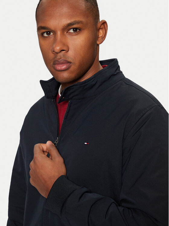 Tommy Hilfiger Tommy Hilfiger Bunda pro přechodné období Harrington MW0MW37647 Tmavomodrá Regular Fit