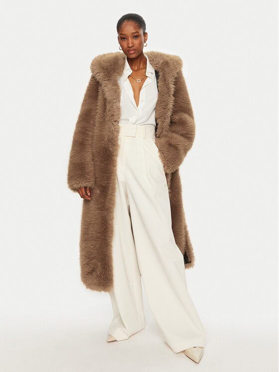 YES LONDON YES LONDON Kožešina 024 Hnědá Regular Fit
