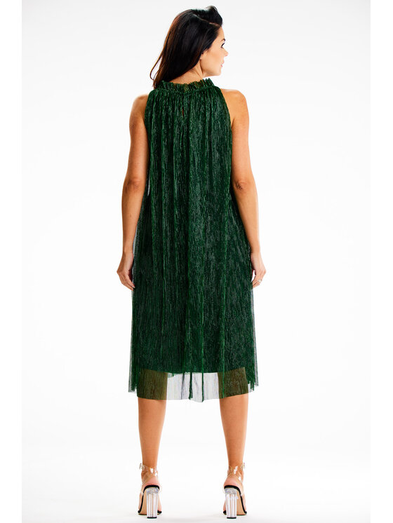 Awama Awama Abito da sera A629 Verde Basic Fit