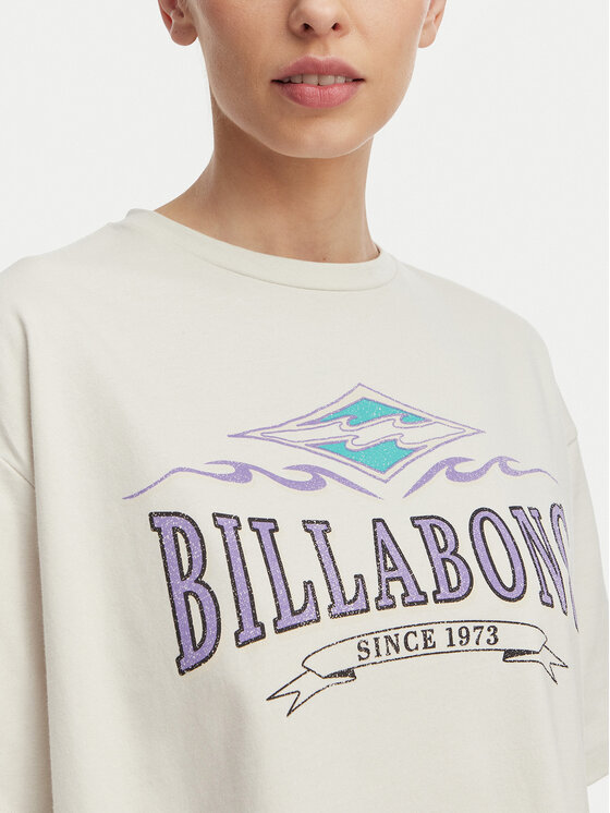 Billabong Billabong Тишърт Wave Out EBJZT00481 Бял Loose Fit
