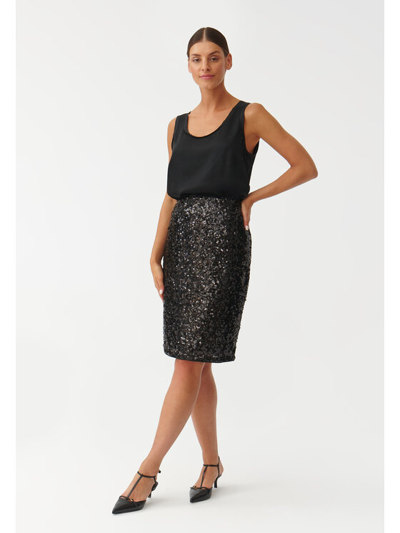 TATUUM TATUUM Midi sukně LENITA Černá Close Fit