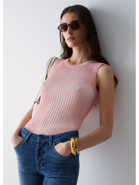 Liu Jo Liu Jo Maglione TA6064MS55NC3896 Rosa Regular Fit