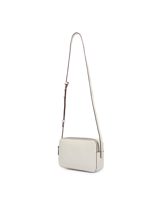 Calvin Klein Calvin Klein Kabelka Foil Logo Elongated Camera Bag LV04F3276G Bílá