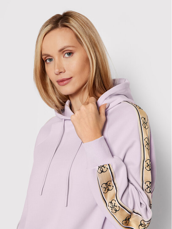 Guess Guess Pulóver V2RQ03 KA3P1 Lila Regular Fit
