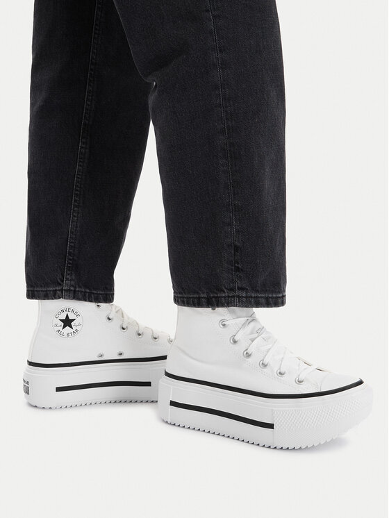 Converse Converse Tornacipő Chuck Taylor All Star Lift Double Stack A12976C Fehér