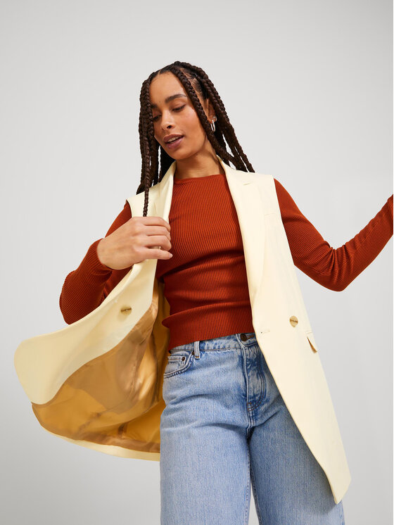 JJXX JJXX Weste 12224847 Écru Regular Fit